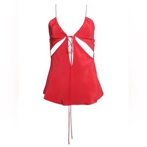 EUC Christopher Esber Red Silk Camisole